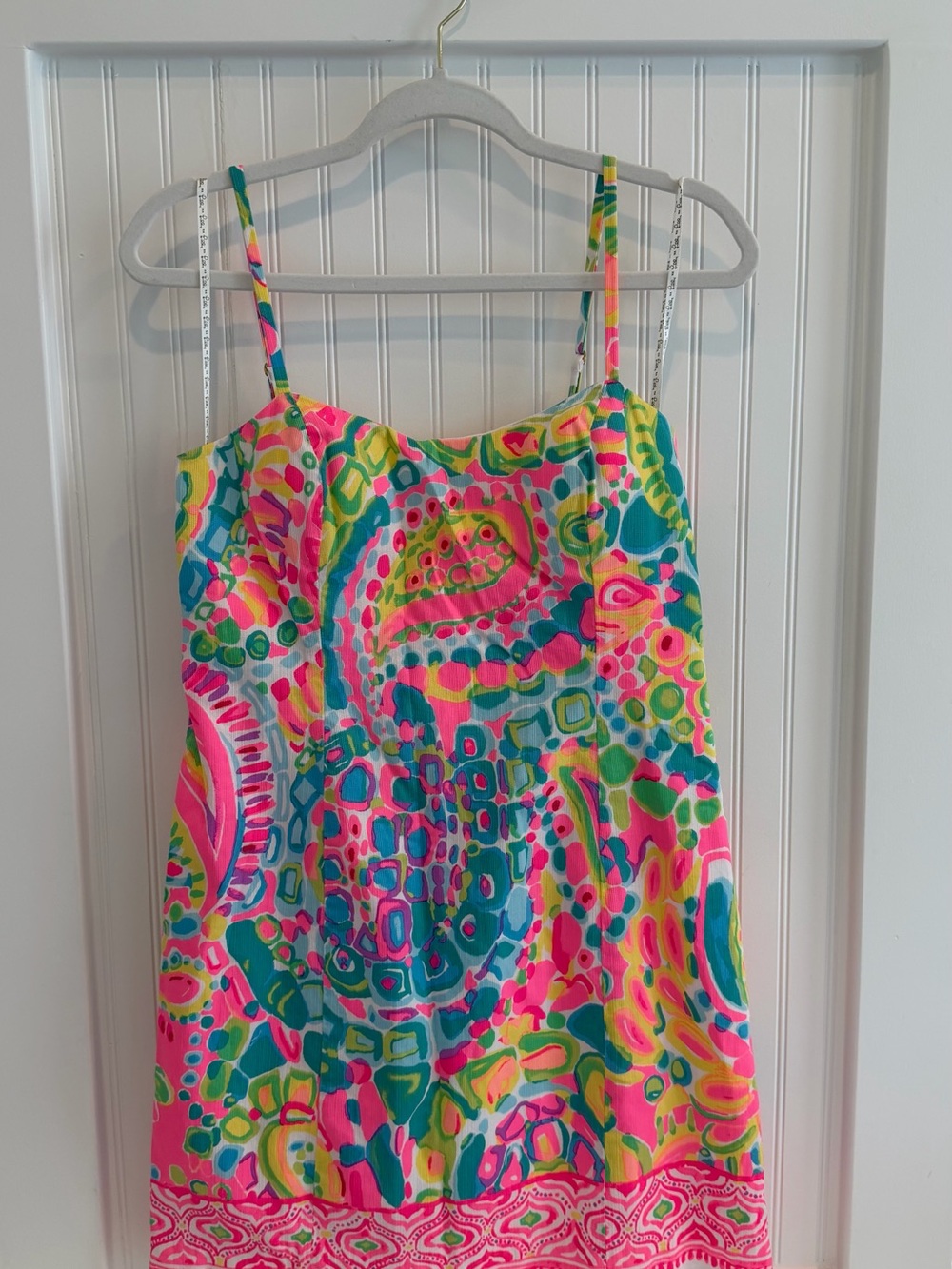 Lilly Pulitzer Pink, Blue & Green Patterned Cutout Sundress